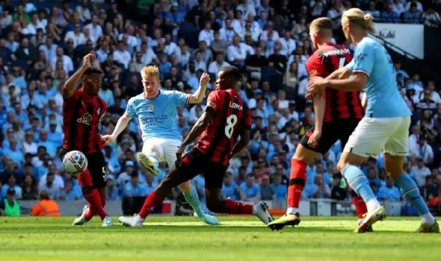  德布劳内精妙助攻曼城客场轻取伯恩茅斯稳居前三